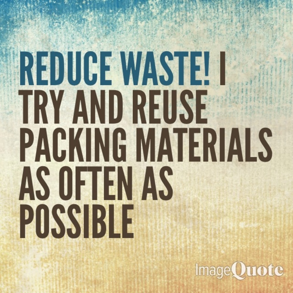 Reduce, reuse, recycle